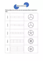Vorschau - Arbeitsblätter - Brüche und Bruchteile: Vier Arbeitsblätter mit Lösung - Deckblatt