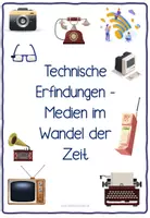 Vorschau - Arbeitsblätter - Technische Erfindungen - Medien im Wandel der Zeit - mit Zeitstrahl und 28 Bild- und Infokarten (Medienbildung/Informatik) - Seite 2