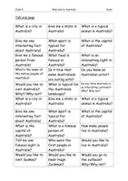 Vorschau - Stundenentwürfe - Welcome to Australia - Seite 1
