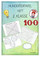 Vorschau - Arbeitsblätter - Hundertertafel - Heftchen (2. Klasse) - Deckblatt