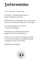 Vorschau - Stationenlernen - 12 Divisions-Puzzles mit unterschiedlichen Darstellungen - Seite 1