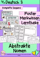 Vorschau - Stundenentwürfe - Abstrakte Nomen (Paket) - Deckblatt