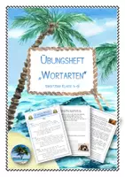 Vorschau - Arbeitsblätter - Wortarten Übungsheft Deutsch (einsetzbar in Klasse 4-6) #edukiknaller2021 - Deckblatt