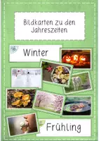 Vorschau - Bildkarten - Jahreszeiten/ Jahreslauf: Bildkarten (Sachunterricht Grundschule Klasse 1-4) - Deckblatt