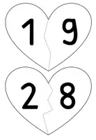 Vorschau - Stationenlernen - Puzzle - die verliebten Zahlen - Seite 1