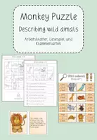 Vorschau - Unterrichtsreihen - Describing wild animals - Reading material (Monkey Puzzle) - Deckblatt