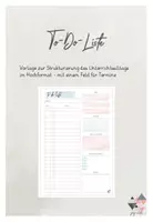 Vorschau - Lehrpläne/Lehrermaterial - To-Do-Liste - Deckblatt