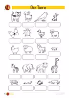 Vorschau - Arbeitsblätter - Material-Bundle zum Thema "Tiere" (DaF/DaZ) - Deckblatt