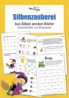 Vorschau - Arbeitsblätter - Silbenzauberei - Aus Silben werden Wörter - Deckblatt