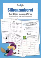 Vorschau - Arbeitsblätter - Silbenzauberei - Aus Silben werden Wörter - Deckblatt