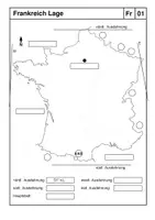 Vorschau - Arbeitsblätter - Arbeitsreihe Frankreich: Arbeitsblätter zur Geographie - Deckblatt