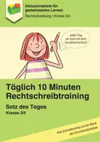 Vorschau - Arbeitsblätter - Täglich 10 Minuten Rechtschreibtraining: Satz des Tages (Kl. 3/4) - Deckblatt