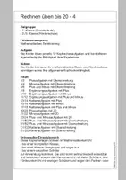 Vorschau - Arbeitsblätter - Rechnen üben bis 20 (4) - Seite 1