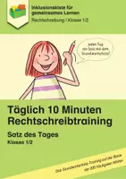 Vorschau - Arbeitsblätter - Täglich 10 Minuten Rechtschreibtraining: Satz des Tages (Kl. 1/2) - Deckblatt