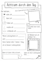 Vorschau - Arbeitsblätter - Achtsam durch den Tag / Sketchnotes - Spendenaktion - Seite 1