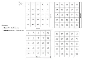Vorschau - Arbeitsblätter - Hundertertafel handlungsorientiert - Deckblatt