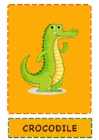 Vorschau - Bildkarten - Zoo Animals – English Vocabulary Flashcards & Word Cards - Seite 1