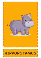 Vorschau - Bildkarten - Zoo Animals – English Vocabulary Flashcards & Word Cards - Seite 2