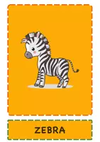 Vorschau - Bildkarten - Zoo Animals – English Vocabulary Flashcards & Word Cards - Seite 3