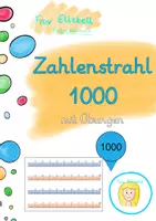 Vorschau - Arbeitsblätter - Zahlenstrahl 1000 - mit Zusatzmaterial - Deckblatt