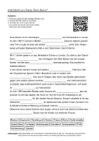 Vorschau - Arbeitsblätter - Arbeitsblätter zum Thema "Boris Becker" + Lösung & MP3 + - Deckblatt