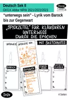 Vorschau - Arbeitsblätter - Unterwegs sein durch die Epochen - mit Sketchnotes - Deckblatt