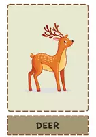 Vorschau - Bildkarten - Forest Animals/ Waldtiere – English Vocabulary Flashcards & Word Cards - Seite 2