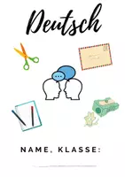 Vorschau - Arbeitsblätter - Deutsch Deckblatt Klasse 5/6/7 - Deckblatt