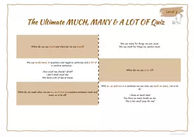 Vorschau - Arbeitsblätter - FALTÜBUNGEN: Much, many or a lot of? (2 Versionen: Partnerarbeit und eigenständiges Üben) - Seite 3