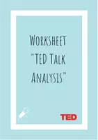 Vorschau - Arbeitsblätter - Ted Talk Analysis #edukiknaller2021 - Deckblatt