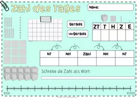 Vorschau - Unterrichtsreihen - Zahl des Tages | Zahl der Woche | ZR 10000 ab Klasse 4 - Seite 2