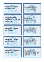 Vorschau - Spiele - Übungskarten Hunderterfeld - Deckblatt