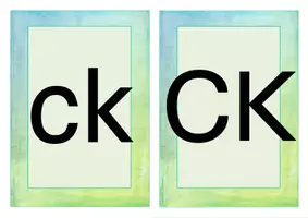 Vorschau - Präsentationen/Tafelbilder - Buchstabe ck Einführung Bildkarten, Wortkarten, Alphabetisierung, DaZ, Deutsch - Seite 1