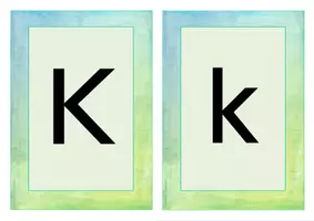 Vorschau - Präsentationen/Tafelbilder - Buchstabe K Einführung Bildkarten, Wortkarten, Alphabetisierung, DaZ, Deutsch - Seite 1