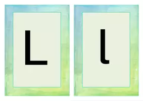 Vorschau - Präsentationen/Tafelbilder - Buchstabe L Einführung Bildkarten, Wortkarten, Alphabetisierung, DaZ, Deutsch - Seite 1