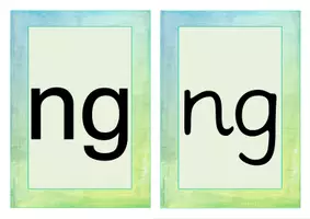 Vorschau - Präsentationen/Tafelbilder - Buchstabe Laut ng Einführung Bildkarten, Wortkarten, Alphabetisierung, DaZ, Deutsch - Seite 1