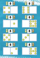 Vorschau - Fördermaterial/Inklusion - Klettmappe - Zahlzerlegung 8 - Seite 2