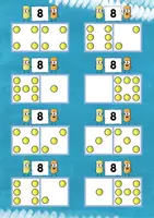 Vorschau - Fördermaterial/Inklusion - Klettmappe - Zahlzerlegung 8 - Seite 3