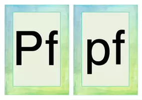 Vorschau - Präsentationen/Tafelbilder - Buchstabe Lautverbindung Pf Einführung Bildkarten, Wortkarten, Alphabetisierung, DaZ, Deutsch - Seite 1