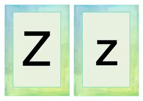 Vorschau - Präsentationen/Tafelbilder - Buchstabe Z Einführung Bildkarten, Wortkarten, Alphabetisierung, DaZ, Deutsch - Seite 1