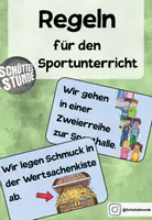 Vorschau - Poster - Regeln für den Sportunterricht - Deckblatt