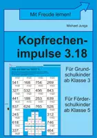 Vorschau - Arbeitsblätter - Kopfrechenimpulse 3.18 - Deckblatt