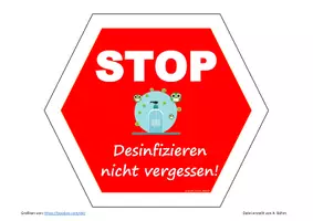 Vorschau - Bildkarten - Corona-Schilder im Werkraum - Seite 2
