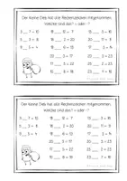 Vorschau - Arbeitsblätter - Heft: Die geklauten Rechenzeichen! Da fehlt doch was! + oder - ? - Seite 3