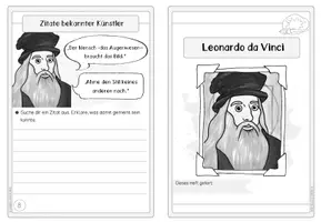 Vorschau - Arbeitsblätter - Künstler-Faltheft: Leonardo da Vinci (Renaissance) - Seite 1