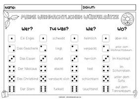 Vorschau - Unterrichtsreihen - Lustige Würfelsätze | Weihnachten | Schreib- und Lesespaß! - Seite 2