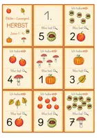 Vorschau - Spiele - Bilder-Lesespiel HERBST - Mengen bis 10 - Seite 2