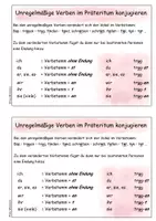 Vorschau - Arbeitsblätter - Unregelmäßige Verben im Präteritum - Seite 2