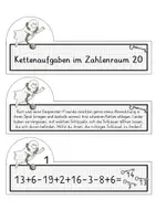 Vorschau - Arbeitsblätter - Kettenaufgaben: Addition und Subtraktion im Zahlenraum 20 - Seite 2