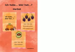 Vorschau - Arbeitsblätter - Bundle Herbst-Materialien - Seite 1